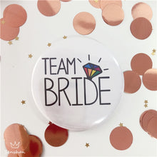 Load image into Gallery viewer, Bride To Be Golden Black Diamond Badge Hen Party Bridesmaid Decoration Bachelor Party Team Bride Badge Wedding Supplies TW01