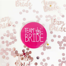 Load image into Gallery viewer, Bride To Be Golden Black Diamond Badge Hen Party Bridesmaid Decoration Bachelor Party Team Bride Badge Wedding Supplies TW01
