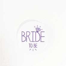 Load image into Gallery viewer, Bride To Be Golden Black Diamond Badge Hen Party Bridesmaid Decoration Bachelor Party Team Bride Badge Wedding Supplies TW01