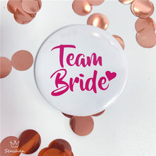 Load image into Gallery viewer, Bride To Be Golden Black Diamond Badge Hen Party Bridesmaid Decoration Bachelor Party Team Bride Badge Wedding Supplies TW01