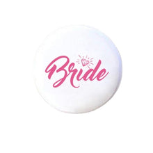 Load image into Gallery viewer, Bride To Be Golden Black Diamond Badge Hen Party Bridesmaid Decoration Bachelor Party Team Bride Badge Wedding Supplies TW01