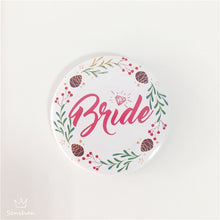 Load image into Gallery viewer, Bride To Be Golden Black Diamond Badge Hen Party Bridesmaid Decoration Bachelor Party Team Bride Badge Wedding Supplies TW01