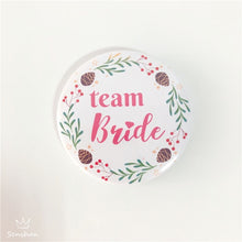 Load image into Gallery viewer, Bride To Be Golden Black Diamond Badge Hen Party Bridesmaid Decoration Bachelor Party Team Bride Badge Wedding Supplies TW01