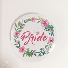 Load image into Gallery viewer, Bride To Be Golden Black Diamond Badge Hen Party Bridesmaid Decoration Bachelor Party Team Bride Badge Wedding Supplies TW01