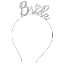 Load image into Gallery viewer, Bachelorette Party Supplies Crown Headband Veil Bride To Be Gilded Bride for Valentines Hen Party Night Wedding Bridal Shower