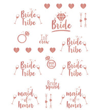 Load image into Gallery viewer, Bachelorette Party Supplies Crown Headband Veil Bride To Be Gilded Bride for Valentines Hen Party Night Wedding Bridal Shower