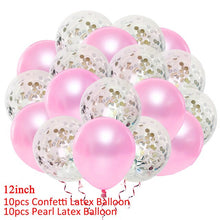 Load image into Gallery viewer, 20pcs Rose Gold Mixed Balloons Wedding Birthday Table Decoration Baby Shower Boy Girl Hen Bachelorette Party DIY New Year