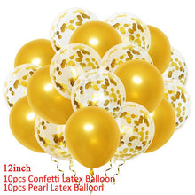 Load image into Gallery viewer, 20pcs Rose Gold Mixed Balloons Wedding Birthday Table Decoration Baby Shower Boy Girl Hen Bachelorette Party DIY New Year