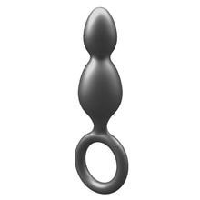 Load image into Gallery viewer, ToyJoy Buttocks The Plugger 2 Balls Metallic Silicone Plug
