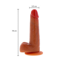 Load image into Gallery viewer, ToyJoy Get Real Silicone Sliding Foreskin Dildo
