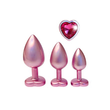 Load image into Gallery viewer, Gleaming Love Pearl Pink Butt Plug Set
