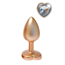 Load image into Gallery viewer, Gleaming Love Pearl Gold Butt Plug Small
