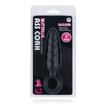 Load image into Gallery viewer, Dark Stallions Ass Cork 4 Inch Silicone Butt Plug
