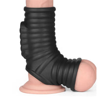 Load image into Gallery viewer, Lovetoy Wave Vibrating Penis Scrotum Sleeve
