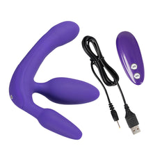 Load image into Gallery viewer, Triple Teaser Vibrating Strapless StrapOn
