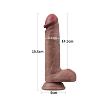Load image into Gallery viewer, Lovetoy Dual Layered Silicone Dildo 7.5 Inches
