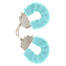 Load image into Gallery viewer, ToyJoy Furry Fun Wrist Cuffs Aqua
