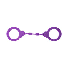 Load image into Gallery viewer, Lola Party Hard Suppression Silicone Handcuffs Purple
