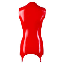 Load image into Gallery viewer, Zip Up Latex Basque Red
