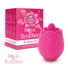 Load image into Gallery viewer, Skins Rose Buddies The Rose Flix Clitoral Massager Pink
