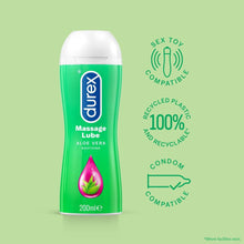 Load image into Gallery viewer, Durex Massage Lube Aloe Vera Soothing 200ml
