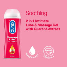 Load image into Gallery viewer, Durex Massage Lube Guarana Stimulating 200ml
