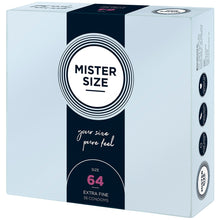 Load image into Gallery viewer, Mister Size 64mm Your Size Pure Feel Condoms 36 Pack
