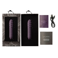 Load image into Gallery viewer, Je Joue Duet Multi Surfaced Bullet Vibrator Purple
