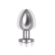 Load image into Gallery viewer, Ass Sation Remote Vibrating Butt Plug Silver
