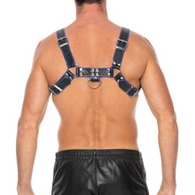 Load image into Gallery viewer, Ouch Chest Bulldog Harness Blue Small To Medium
