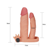 Load image into Gallery viewer, Lovetoy 1 Inch Vibrating Double Pleasure Extender
