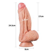 Load image into Gallery viewer, Lovetoy 10 Inch Dual Layered Silicone Cock
