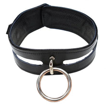 Load image into Gallery viewer, Rouge Garments Leather Fashion Bondage Collar Black
