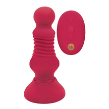 Load image into Gallery viewer, Secret Kisses Remote Thrusting Rosebud Butt Plug
