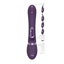 Load image into Gallery viewer, Vive Etsu Interchangeable Rabbit Vibrator Purple
