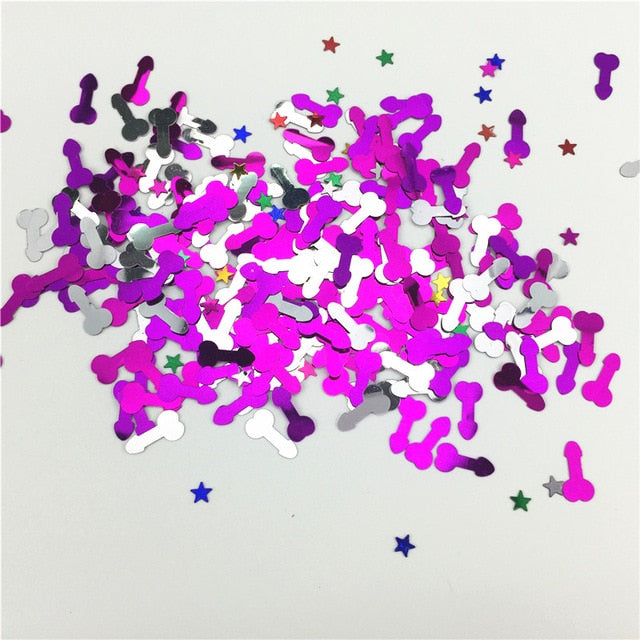 500pcs Small Hen Party Penis Confetti Bachelorette Hen Wedding Adult Birthday Gay lingerie Parties Decorations