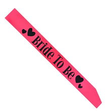 Load image into Gallery viewer, Hen Party Sash Satin Team Bride To Be Balloons Bridal Shower Bachelorette Party Sash Banner Wedding Event Decorations Supplies
