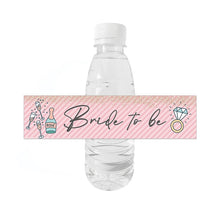 Load image into Gallery viewer, Team Bride Party Bottle Stickers Water Bottle Labels Wedding DecorationBride To Be Hen Night Bachelorette Bridal Shower Party
