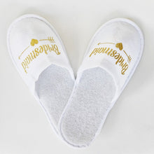 Load image into Gallery viewer, 1 pair bride shower bride wedding decoration bridesmaid hen party spa soft slippers ladies bachelorette party supplies gifts-C
