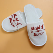 Load image into Gallery viewer, 1 pair bride shower bride wedding decoration bridesmaid hen party spa soft slippers ladies bachelorette party supplies gifts-C
