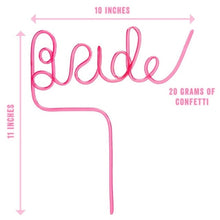 Load image into Gallery viewer, 11 Piece Straws Bachelorette Party Favors Bride Straw for Bachelorette Party Decorations Hen Party Supplies
