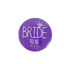 Load image into Gallery viewer, Bride To Be Golden Black Diamond Badge Hen Party Bridesmaid Decoration Bachelor Party Team Bride Badge Wedding Supplies  TW01
