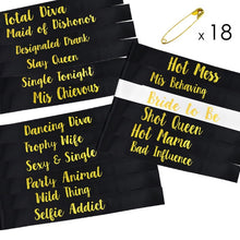 Load image into Gallery viewer, Bride To Be Team Bride Tribe Satin Ribbon Sash Set for Wedding Bachelorette Party Bridal Shower Hen Night Decoration Favor Gift
